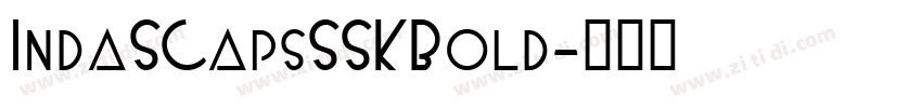 IndaSCapsSSK Bold字体转换